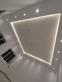 خلفه ديكورات جبسن بورد سقف ثانوي صبغ شغل درجه أولى استفسار على رقم 078...