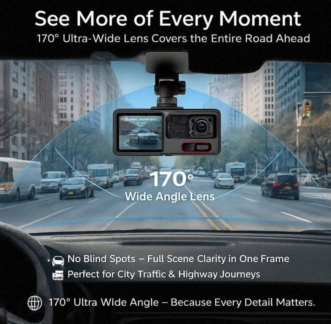 داش كام من ماركة العالمية Vehicle BlackBOX DVR تصوير امامي وخلف وداخل سيارة بدقة واضحه جذا 

رؤية ليلية، تسجيل مستمر، وحساس طوارئ يحفظ
الفيديو تلقائيا وقت الحوادث
#markaip11
زاوية واسعة 170 حتى تشوف الطريق بشكل أوضح .

سعر 35 الف توصيل 3 الف دينار فقط من ضمان 6 اشهر
#للحجز_والاستفسار_مراسلة_خاص


**إذا كنت صاحب هذا الإعلان وتريد حذفه لأي سبب، رجاءا أرسل رسالة إلى الدعم الفني**