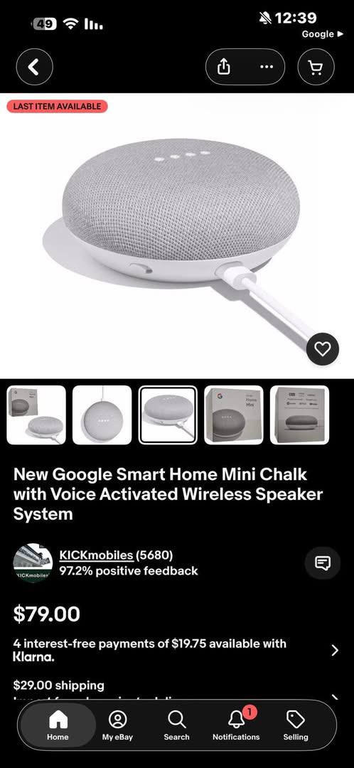جهاز Google Home Mini   بالنايلون ما مفتوح

الي يفيدة يدفع سعر


**إذا كنت صاحب هذا الإعلان وتريد حذفه لأي سبب، رجاءا أرسل رسالة إلى الدعم الفني**