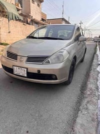 نيسان تيدا 2007 خليجي سيارة حيل نظيفة وميعوزها  اي مصرف حداديه جديده ط...