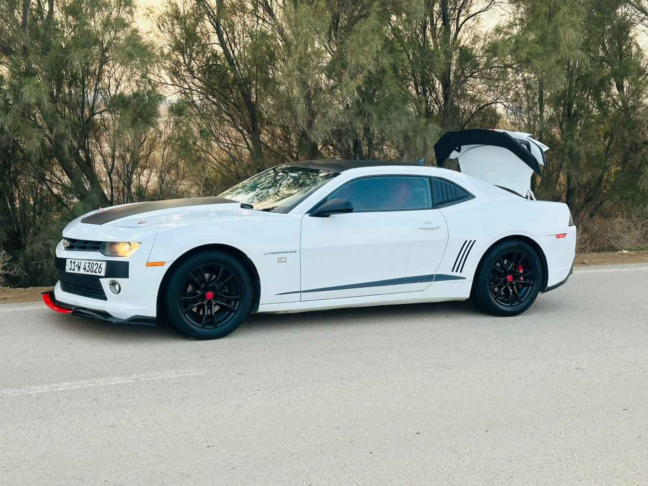 كمارو 2014 بيها 4 قطع صبغ ابيع حزام
مكينه و كير كفاله 

تخم تاير و صدر خلفي امامي جديد 

تبريد ثلج 

سته سلندر 3600 

كهربائيات كلها شغاله 

باسمي

سنويه و رقم و هزه كله جديد 

السعر 82 بيها مجال بسيط مكان سياره بغداد

***********
