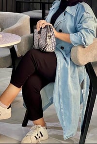 ترنش كوت جينز • كولكشن شتوي • فري سايز 65-85ك