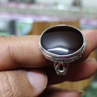 خاتم عقيق انسي يماني كرز الكرز خام ملكي صياغه يدويه السعر 85  الف للطل...