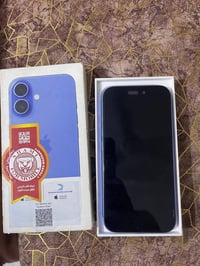 ايفون 16 عادي شرق اوسط ذاكره ١٢٨ بطاريه ٨٨  مكفول بيع او مراوس ب١٣ برو...