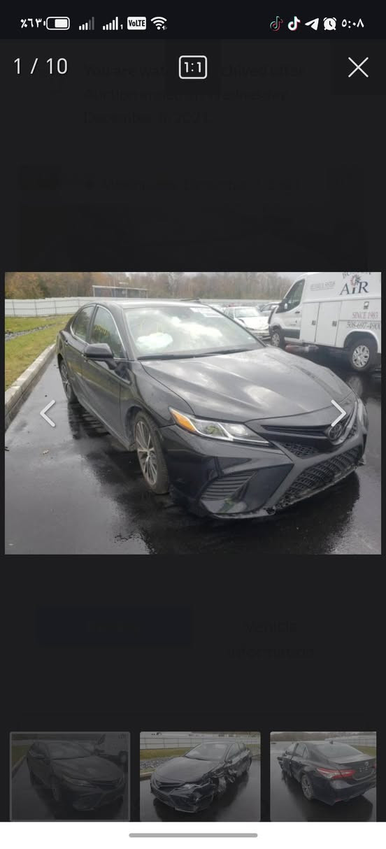سلام عليكم ورحمة الله وبركاته 
تويوتا كامري  2020 
🔴السعر 155$ وبيها مجال وماكو هيج سعر بالسوك
مواصفات 
تبريد ثلج
اوتو بريك
اوتو هولد
‏‎شاشة
‏‎كاميرا
تحكمات ستيرن و تحديد سرعه
تحديد مسار 
‏رادار امامي و خلفي
‏‎لايتات زينون و ليد
وباقي المواصفات المعروفة بالسيارة 
السيارة بجمها كبس وخلفي كبس بدون اي دواخل 
ضرر 2قطع و 2بخ امريكا كلير
شرط بدون لغد بدون دواخل بدون شاصي
السيارة شرط التحويل نفس اليوم 

هزة وفحص وسنويه جديدة رقم أربيل 
ماشية١36 الف  
سعرها اقل من صبغ عام 
مكان السيارة كركوك 
*********** كركوك, العراق
