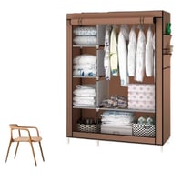 خزانة قماشية متعددة الاستخدامات مصممة لتوفير المساحة وتنظيم الأغراض بك...