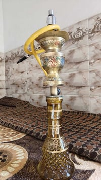 نركيلة نحاس • مطبوعه تفاحتين • مجال بسيط