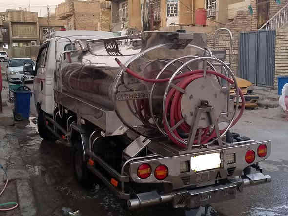 سلام عليكم تنكر سل إستيل غذائي جاهز بكره وروبن  السعه٣٥٠٠ المكان بغداد للاستفسار***********
