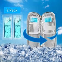 حقيبة تبريد أنسولين • معتمدة TSA • عبوتين ثلج