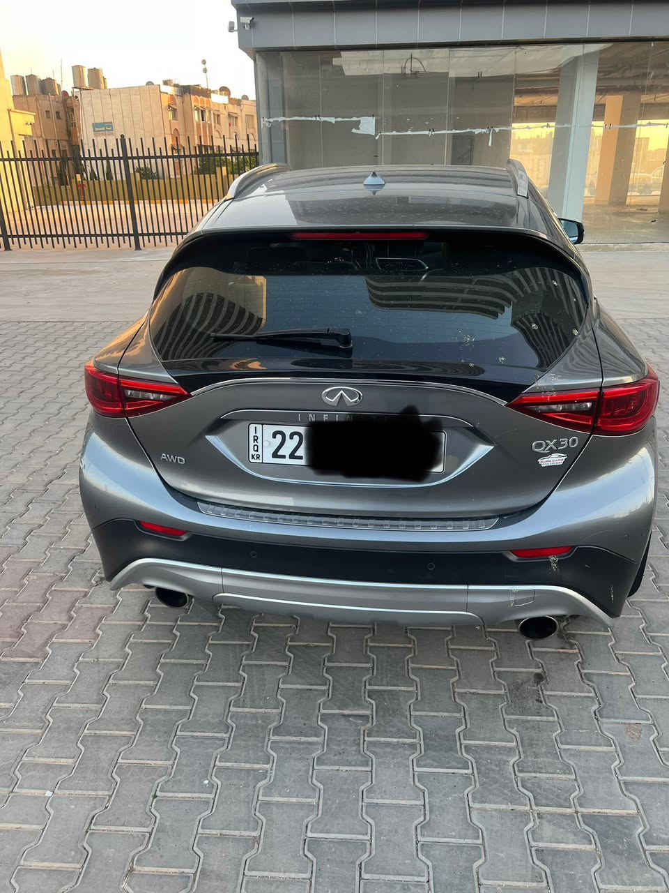 2017 Qx 30 رقم أربيل
تفاصيل سيارة نازل صوره سعر ١١٥ مجال

 *********** موجود كركوك
محرك ٤ توربو حجم ٢٠
