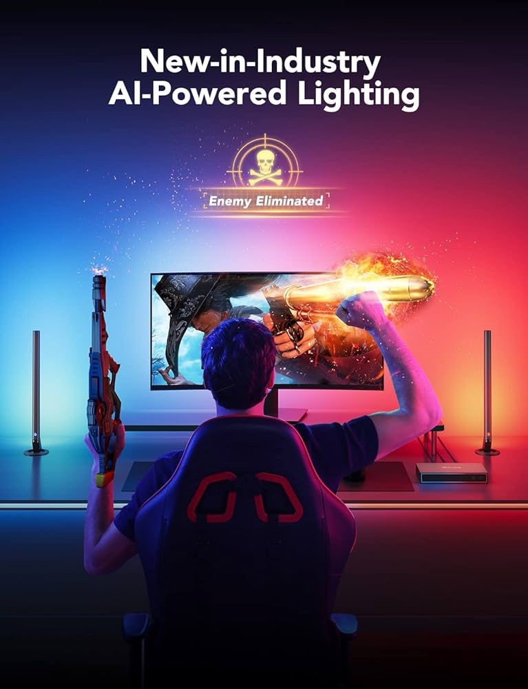 جديد غير مستخدم💯
Govee Al Gaming Sync Box Kit (For 27-34) inch

نموذج H6601
دعم FPS عالي الدقة: لعبة تصل إلى 240 هرتز بدقة 1080 
بكسل، بالإضافة إلى 144 هرتز 2K و60 هرتز 4K. يدعم صندوق مزامنة مصابيح الألعاب Govee HDMI HDR10. الشريط الضوئي مناسب للشاشة مقاس 27-34 بوصة.
يستجيب لإجراءات اللعبة المحددة: تتعرف خوارزمية CogniGlow من Govee على إجراءاتك داخل اللعبة لعناوين الألعاب المتوافقة، وعرض تأثيرات ضوئية متخصصة في الوقت الفعلي أثناء اختيار شخصية، واستخدام عنصر، والقضاء على الأعداء، وما إلى ذلك.
OTA لأحدث الألعاب المتوافقة: قم بتوصيل ما يصل إلى 3 أجهزة HDMI 2.0 في وقت واحد باستخدام صندوق مزامنة أضواء الألعاب Govee AI. متوافق مع Valorant وLOL وOW2 وApex وPUBG وCOD وFortnite وCS Go. المزيد من الألعاب المدعومة قريبا. قم بتحديث OTA للحصول على الألعاب المدعومة حديثا.( ملاحظة: لا يدعم HDMI 2.1 وLAN)
قم بإضاءة جدرانك بالألوان على الشاشة: استمتع بمطابقة الألوان في الوقت الفعلي من خلال قراءة بيانات HDMI، مما يتيح أضواء ألعاب Govee AI من التوهج بألوان الشاشة بدقة مع وقت استجابة أقل.
لا مزيد من الأجواء المنقسمة: يقوم Govee DreamView بمزامنة جميع مصابيح Govee الأخرى حول غرفة الألعاب الخاصة بك، مما يسمح لغرفتك بأكملها بالتوهج بألوان نابضة بالحياة وخلابة.
تمكين المزيد من الأشكال الخفيفة: بالمقارنة مع استخدام شريط ضوئي واحد، تضيف قضبان الضوء نطاق إضاءة واسع لمزيد من إمكانيات تأثير الضوء.⁩⁩


**إذا كنت صاحب هذا الإعلان وتريد حذفه لأي سبب، رجاءا أرسل رسالة إلى الدعم الفني**