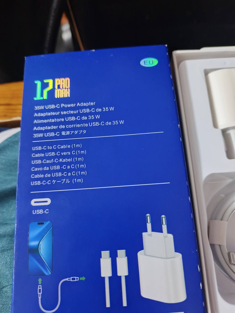 اخوان طلعلي شاحنة بهل شكل 35 واط مكتوب عليهة مال ايفون 17 بس هية المنفذ مالهة يختلف مال ايفون 14 او 13 ويصير مال ايباد ع اول تم 12 مع التوصيل


**إذا كنت صاحب هذا الإعلان وتريد حذفه لأي سبب، رجاءا أرسل رسالة إلى الدعم الفني**