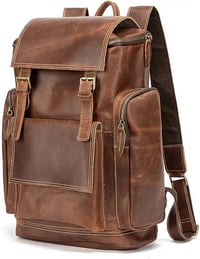 حقيبة ظهر • جلد طبيعي • اصلي