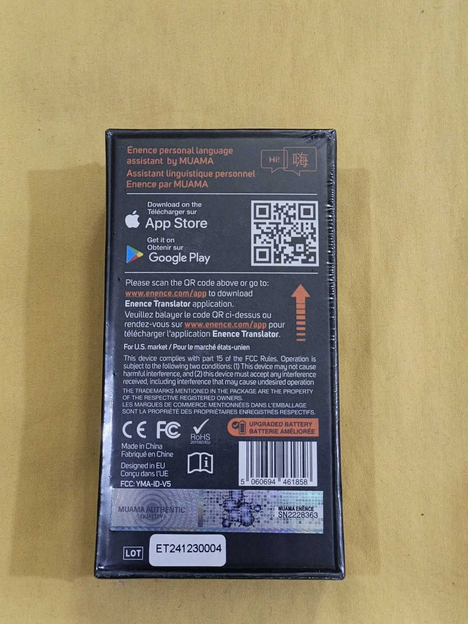 مترجم صوتي فوري
: يوفر ترجمة صوتية ثنائية الاتجاه وفي الوقت الفعلي بين أكثر من 36 إلى 60 لغة مختلفة. 
سهولة الاستخدام: يتصل بالهاتف الذكي عبر التطبيق الخاص به ويحتاج إلى اتصال بالإنترنت (Wi-Fi أو بيانات الهاتف) للعمل. 
محمول وخفيف الوزن: مصمم بحجم الجيب لسهولة الحمل أثناء السفر أو الاجتماعات. 
المميزات التقنية: يتميز بتقنية التعرف على الصوت بالذكاء الاصطناعي، ونظام تقليل الضوضاء، ومكبر صوت عالي الدقة. 
السعر 20 الف


**إذا كنت صاحب هذا الإعلان وتريد حذفه لأي سبب، رجاءا أرسل رسالة إلى الدعم الفني**