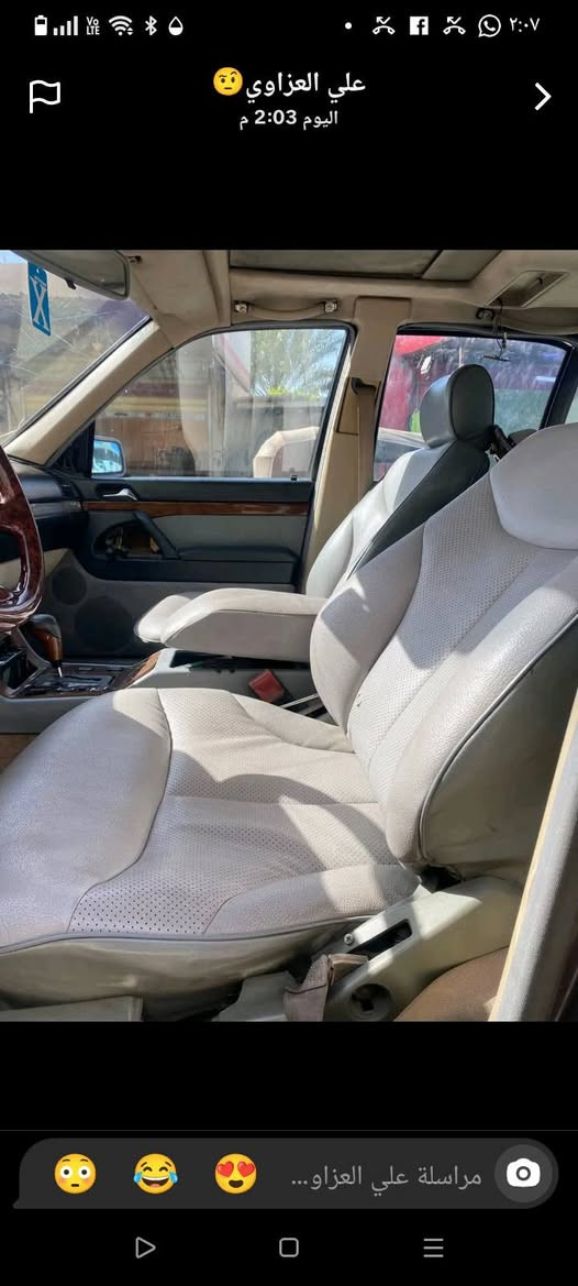 السلام عليكم 
مارسدس شبح موديل 96فول مواصفات جاهزه وكامله نقصها  كيجات عطلت عندي يعني كهرباء مكينه وكير بطه 3000كير ومكينه جدد تخم تاير جديد صدر كله جديد سياره جاهزه رقم انبار الماني شرط تحويل  مواصفات سلايت دبل جام كشن كهرباء غرفه جديده سياره قبل 3ايام كحلتها وثبغت دعاميات ونانو سيراميك يعني سياره كلش حلوه ونواقصها كلش بسيطه للستفسار ***********العنوان الشعب الثعالبه
