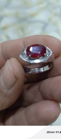 ياقوت أفريقي • طبيعي • صياغة جميلة