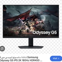 شاشه samsung 180Hz 2K الشاشه   بعدها بالنايلون جديده سعر 275   0773271...