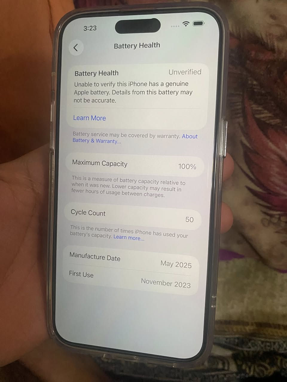 ايفون 15 برو ماكس 256 جهاز جديد كلش مبدل شاشة وبطارية اصليات مال تفصيخ اعيد واكرر مو تجاري مال تفصيخ جهاز كلش جديد 800 وبي مجال بسيط…


**إذا كنت صاحب هذا الإعلان وتريد حذفه لأي سبب، رجاءا أرسل رسالة إلى الدعم الفني**