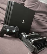 بلي 4 برو 1T مهكر نظام (9.00) 4K يجي وياه دبل جوستك وقاعدة تبريد جهاز ...