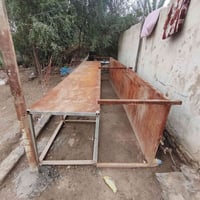 مييز مخضر حديد ثقيل + بليت ملمين  عدد2  طول الميز الواحد 5 متر  العرض ...