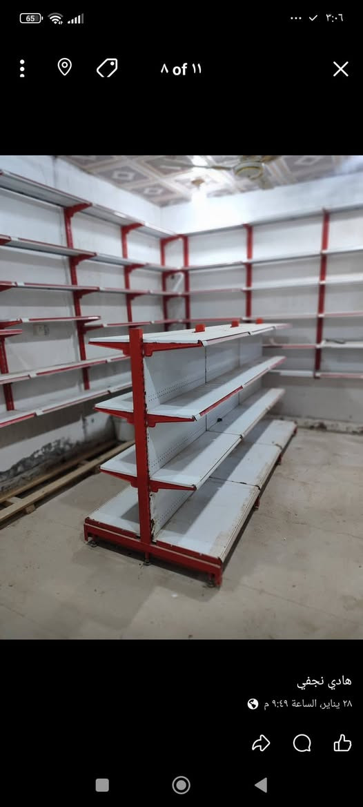 للبيع رفوف 100 متر سفينه 10 أمتار  الاستفسار ***********
