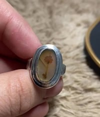 نوادر العقيق الشجري المصور( 🌹ورده) صياغة يدويه قياس (23) ما ابيع فضه ا...