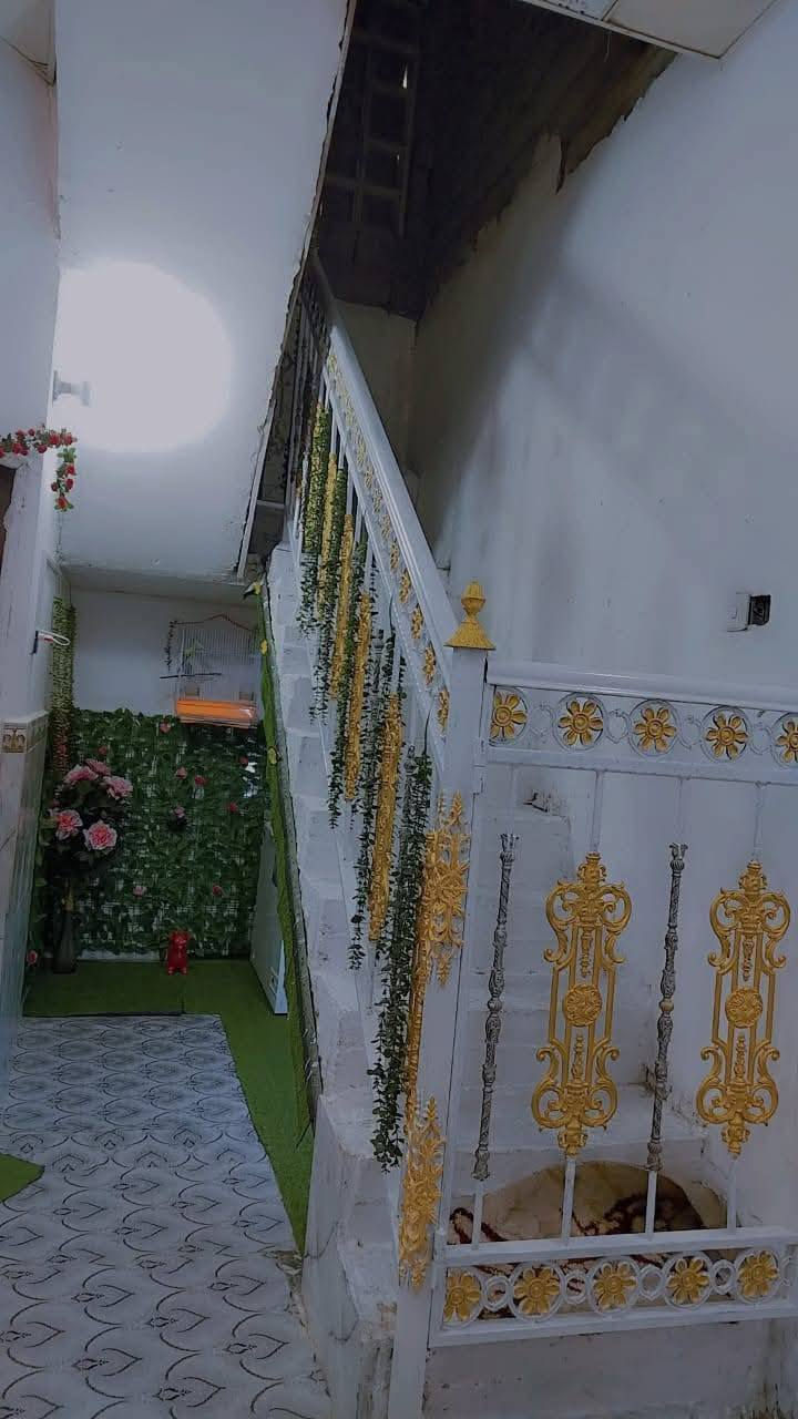 السلام عليكم عندي بيت طابو زراعي بابو الخصيب حي الجوادين الثانيه المساحه 150 طابقين طابق الثاني مال كامل غرفتين جوه مساحه الغرف 5 × 4 صاله مساحه الصاله 7 × ثلاثه وربع ومطبخ حمام داخلي كراج صحيات خارجيه ديوان معتزل وصحيات للديوان طول الديوان 5 في اربعه طبق ثاني غرفتين هيكل بدون سقف ولا لباخ البيت صبه  كونكريت سعر 73 وبيه مجال
للاستفسار : ***********
