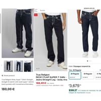 جينز اصلي • ترو ريليجن • قاس ٤٢/٤٠