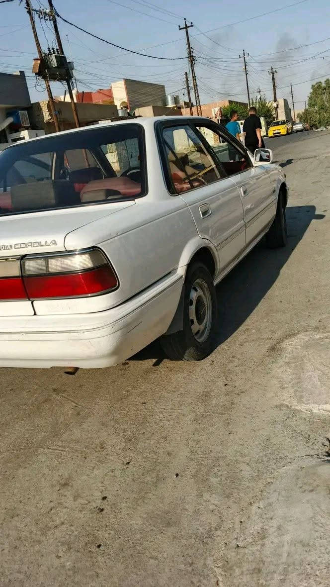 كورلا للبيع موديل 91شرط لا صبغ ولا ضرر محرك كير شرط تبريد ثلج طخم تاير جديد ويرمنيه كلها شغاله كابون بنزين ورقي صياره اني شرعي ***********
