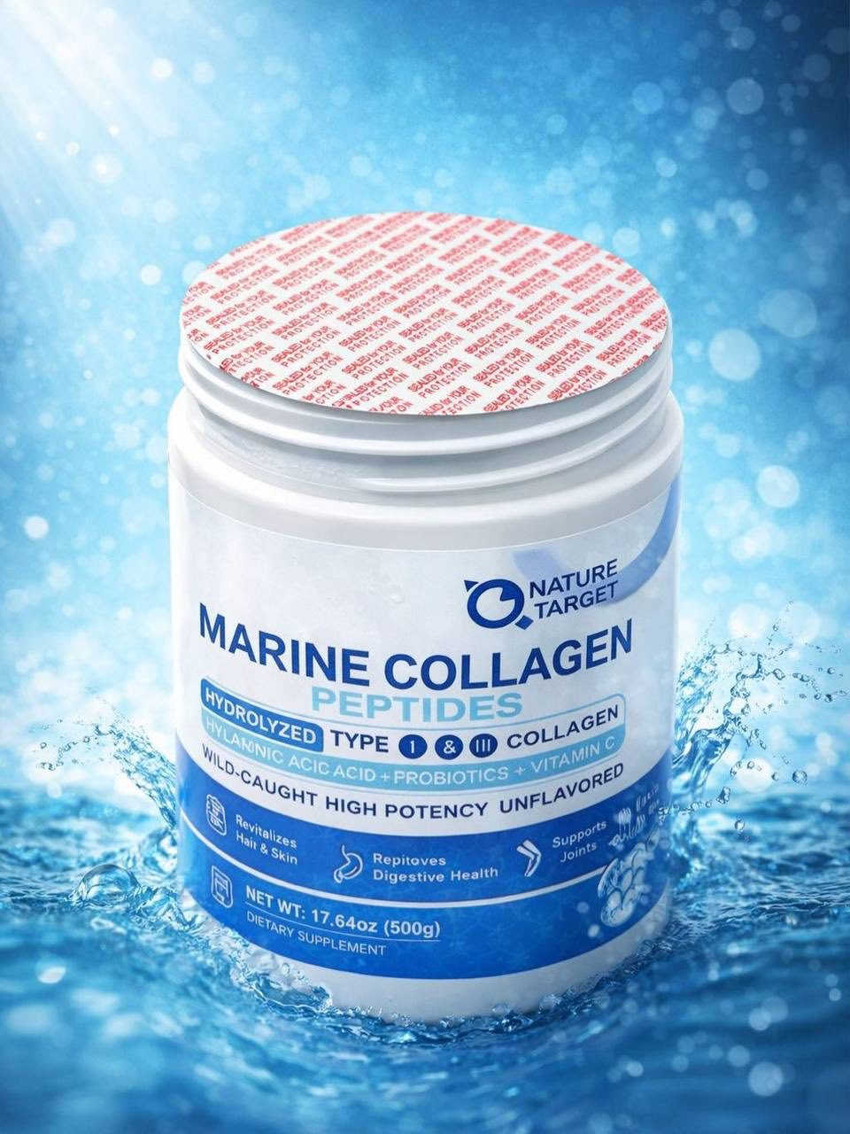 💙 سرّ النضارة مو كريم… السر من الداخل 💙
Marine Collagen – Nature Target
✔️ يشد البشرة ويخفف التجاعيد
✔️ يقوّي الشعر ويكثفه
✔️ يقوّي الأظافر
✔️ يعطي نضارة ولمعة طبيعية ✨

كولاجين بحري نقي 💎
نتيجته تبين مع الاستمرار 👌
اختيار البنات اللي يحبّن الجمال الحقيقي 🔥
المنشأ أمريكي الأصلي 🇺🇸 

💊 طريقة الاستخدام:
ملعقة وحدة يومياً
تذوب بالماء أو العصير
ويفضّل على معدة فارغة 🌿
الحجم 350g
المنشأ الأمريكي الأصلي 🇺🇸


**إذا كنت صاحب هذا الإعلان وتريد حذفه لأي سبب، رجاءا أرسل رسالة إلى الدعم الفني**