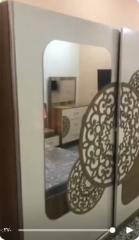 غرفة نوم تركية مستخدمة 5 قطع الكنتور سلايت ودوشك وتيبل لامب ما بيها نق...