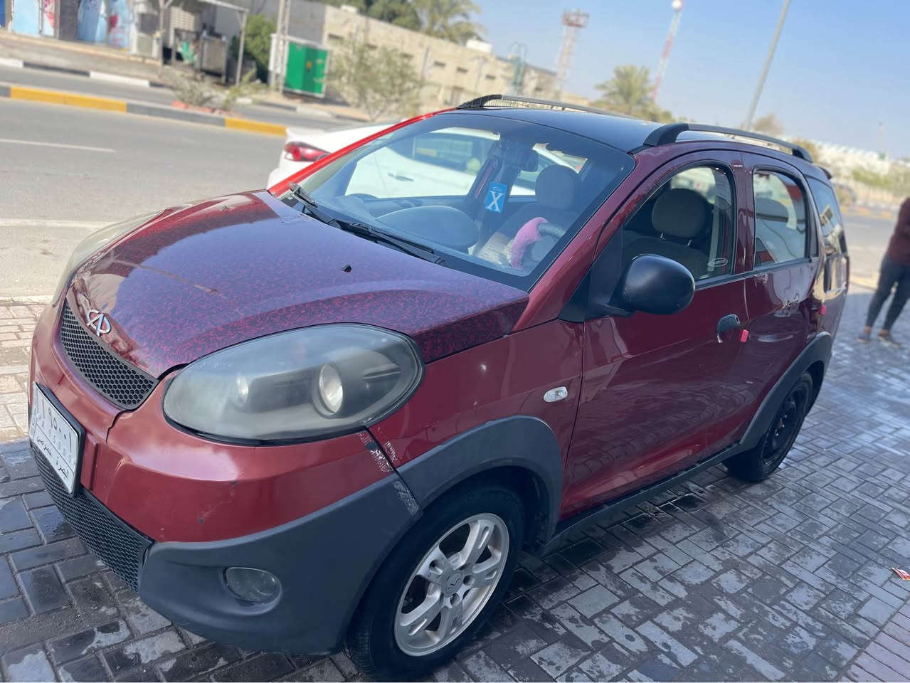 شيري اكس وان 2014  رقم بصرة باسمي تحويل مكينة گير كهربائي تبريد حدادية كاملة السيارة دواخل جديدة بدي بحالة جيدة  تخم تايرات جديدة للبيع سعر 38 ورقة وبيه مجال  *********** البصرة, العراق
