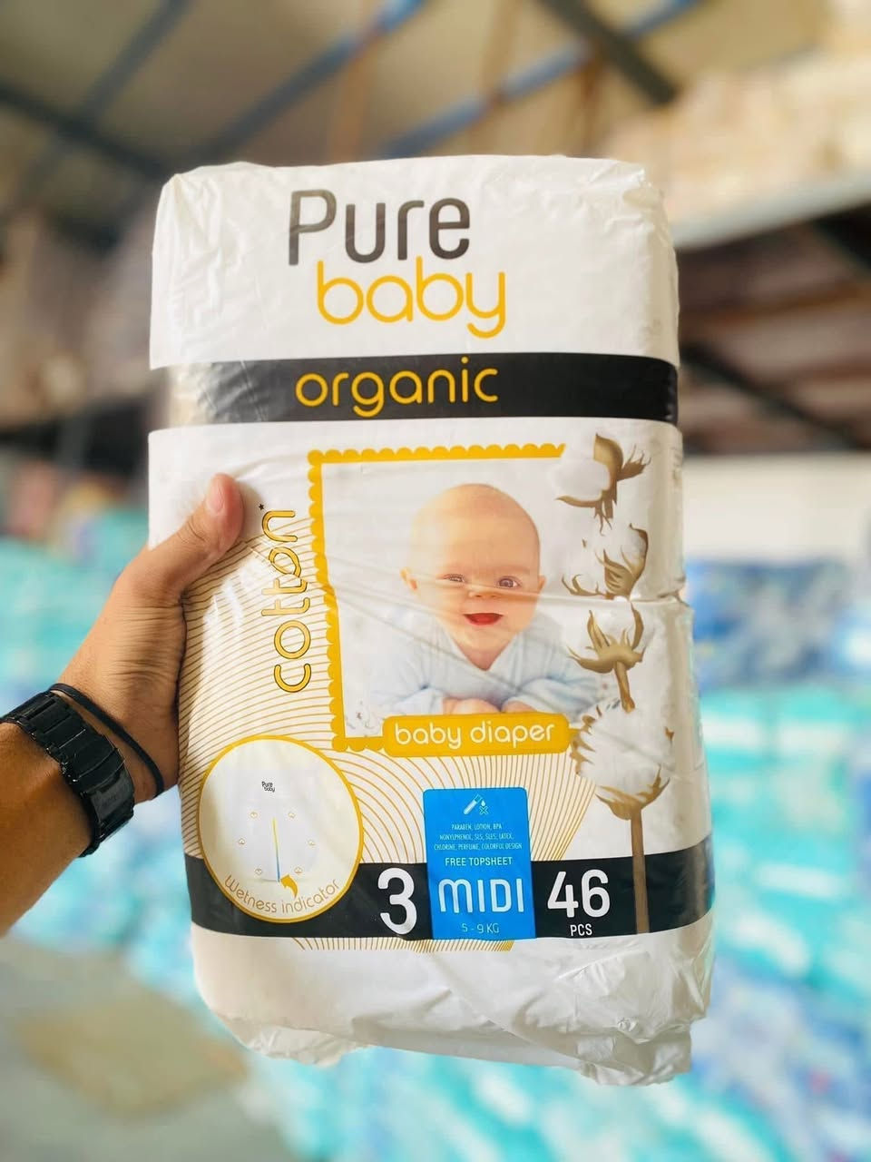 بسم الله وعلى بركة الله تم وصول وجبه من حفاظات 
 بكافة الاحجام6 /1/2/3/4/5  

1-حفاظات جامبو pure اقتصادية✅

2-حفاظات مرسي اقتصادية ✅✅

وبأسعار مناسبه لكافه الزبائن الكرام ✅

للتواصل معنا 📲📲

 على الارقام التاليه 

☎️***********

☎️***********
يتوفر خدمه توصيل🚛🚚🚛
