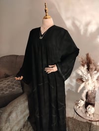 عبايات خليجي • سواد فحم • مقاسات 60-100