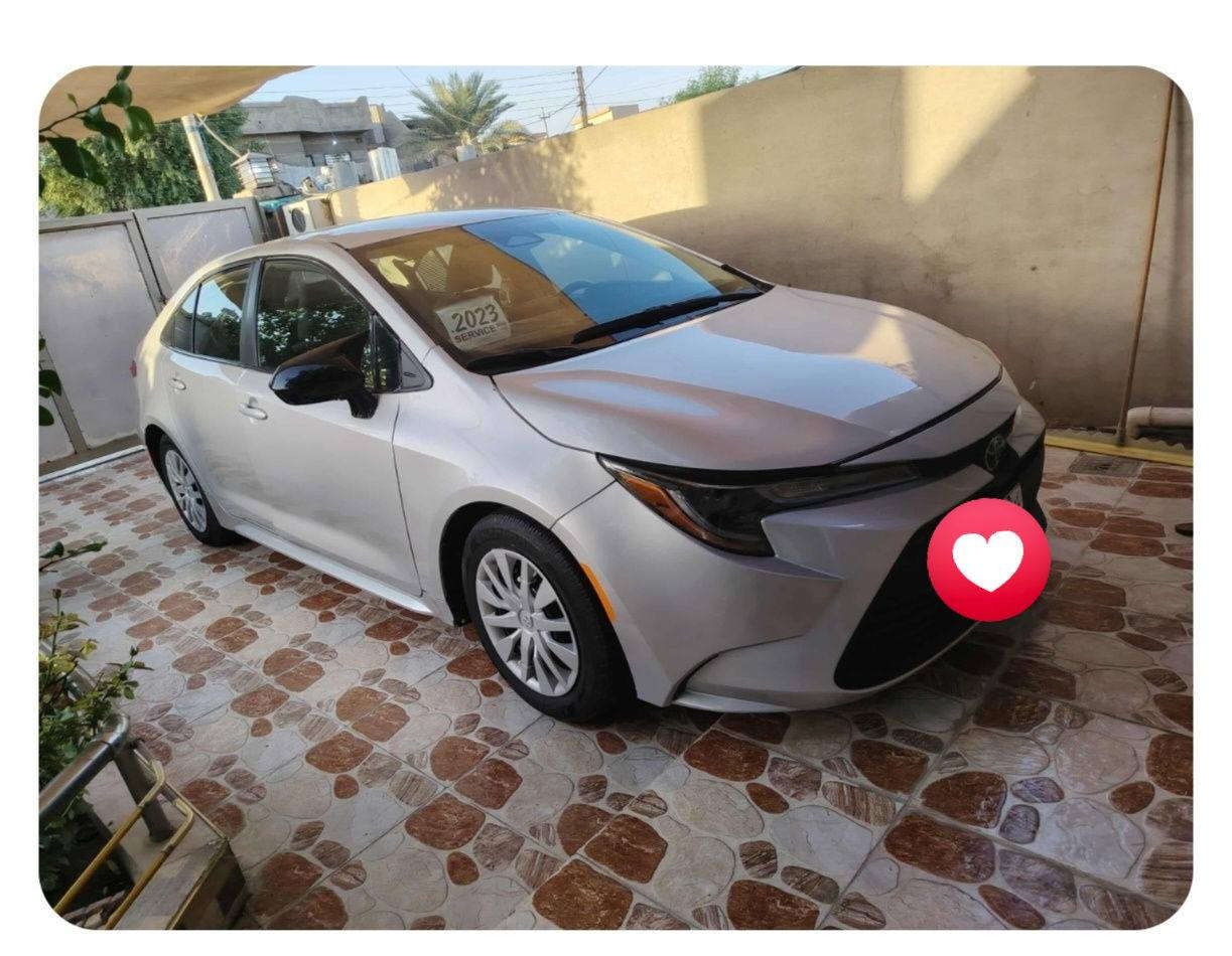 كورلا23 وراد امريكي ضررها ٣قطع جامرلق امامي السكن وباب وبونيد. رقم كركوك سعر ١٢٥. ***********
