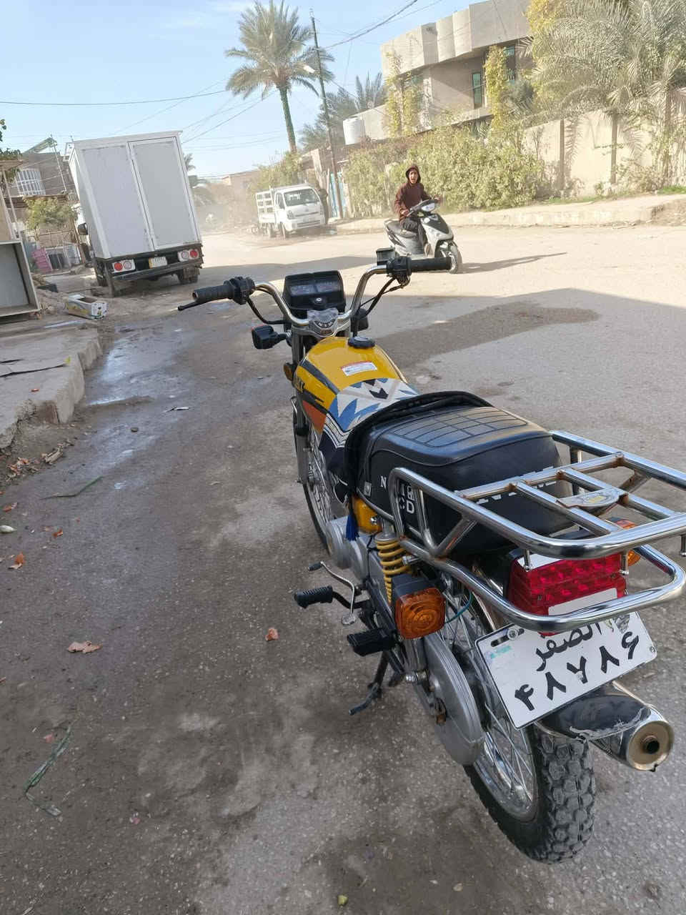 السلام عليكم دراجه نامه متياز غراض شلامجه  دراجه خير من الله كهربائيات كله شغاله مكينه شك الكاع فصله ترعد  ما ناقصه برغي اوراق مديل 2023  سعره ٦٠٠ وبيه مجال شي قليل  لل استفسار اكثر اتصال *********** مكان بابل المدحتيه الحمزه الغربي
