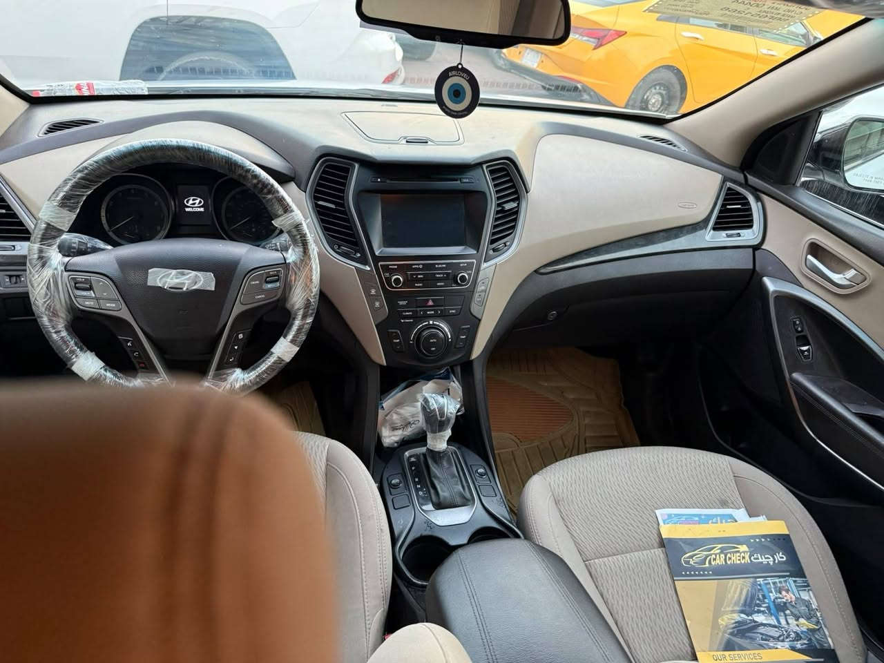 سلام عليكم سنتافية ٢٠١٧ وارد امريكي حادث فقط بابتين السيارة جديدة تخم تاير تبريد صدر محرك كير مكاني بغداد البلديات رقم ***********
