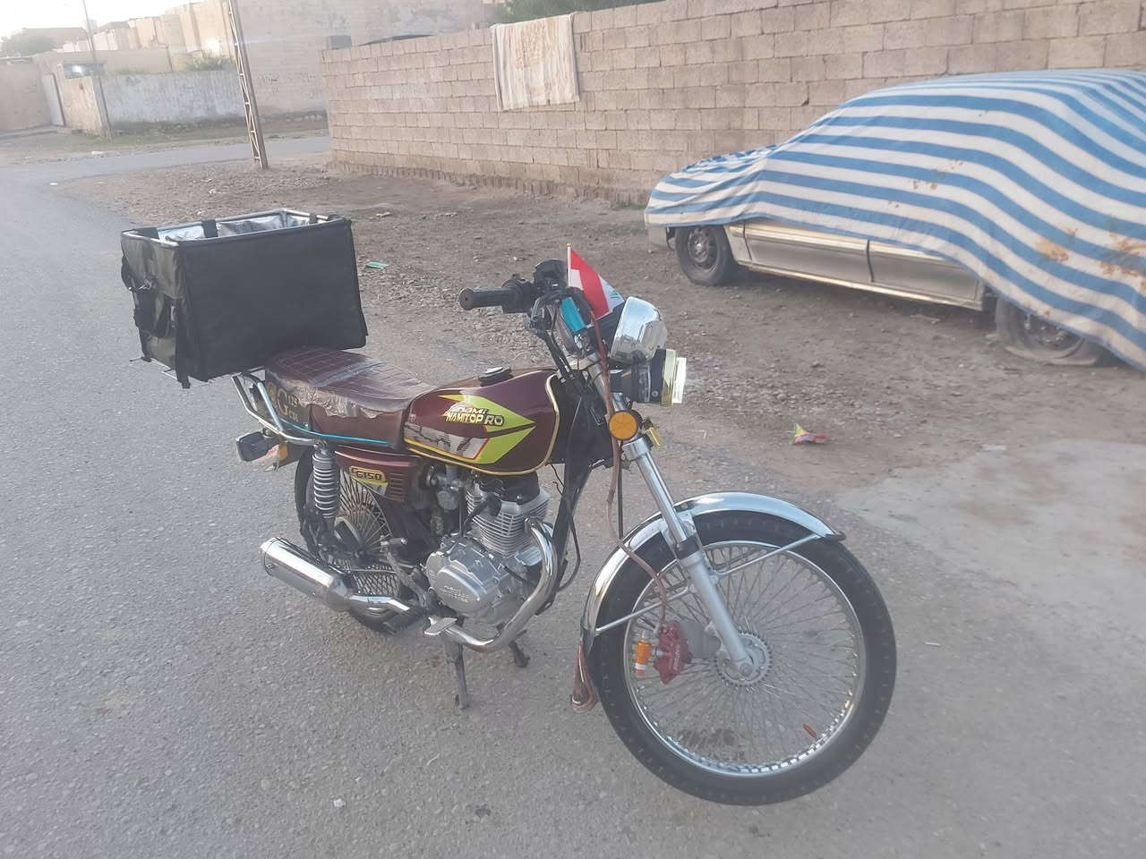 السلام عليكم دراجه نامه تيربو للبيع نفس النضافه الي.      بالصوره مكان تكريت وترهم مراوس هم ال سعر 650.      ***********
