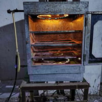 اوفن غازي • استخدام قليل • مع ميز