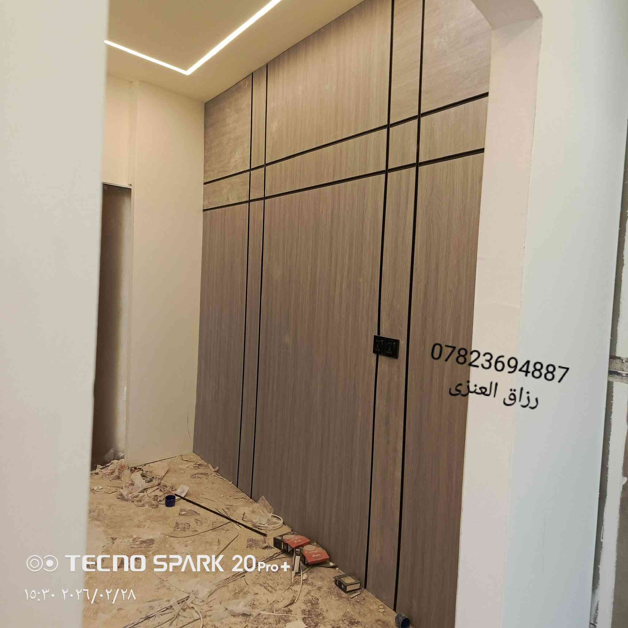 نعمل جميع الديكورات الجبس امبورد الداخليه والخارجيه وجميع الاصباغ ورق الجدران والفلين والسقوف الثانويه  رزاق العنزي ***********
