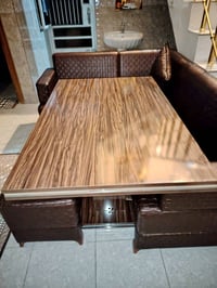 كورنر مطبخ • ميز طعام كامل • عيب بسيط