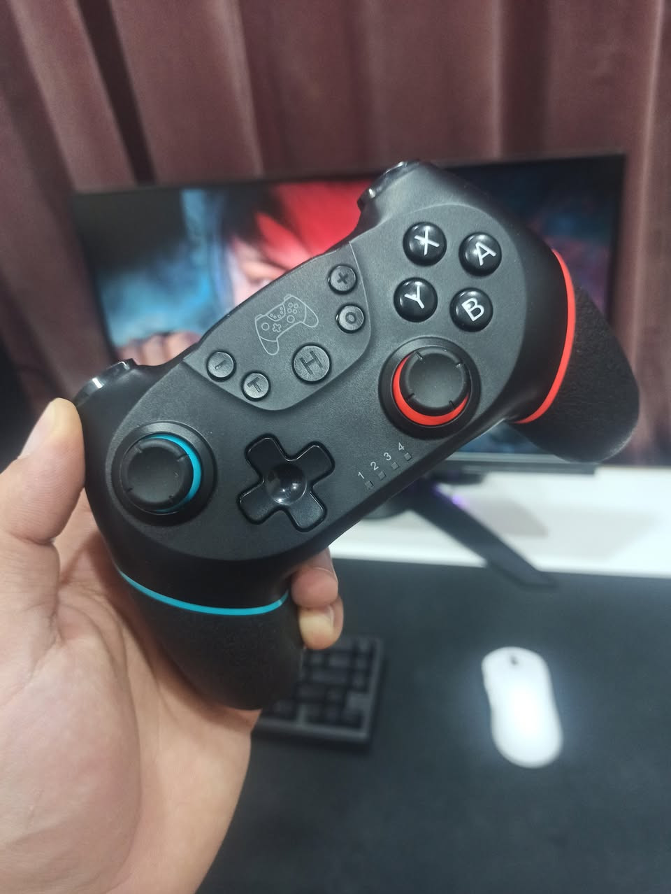 السلام عليكم

📝 لعشاق { JOYSTICK BLUETOOTH } - ( GAME CONTROLLER )
💻 المواصفات:
▫️ MODEL: { N-SL }
▫️ زر تيربو - دبل اهتزاز - جيرسكوب
▫️ بطارية 550mA تطول ساعات
▫️ منصات: { PC - iOS - Android - Nintendo } و أجهزة أخرى
▫️ يشتغل على المحاكيات
▫️ يعمل عبر TYPE C (مو عادي)

💰 السعر: 15,000 دينار عراقي
📍 مكاني: بغداد - الأعظمية
🚚 التوصيل: بغداد (5 آلاف) | المحافظات (6 آلاف)
📞 رقمي: ***********

