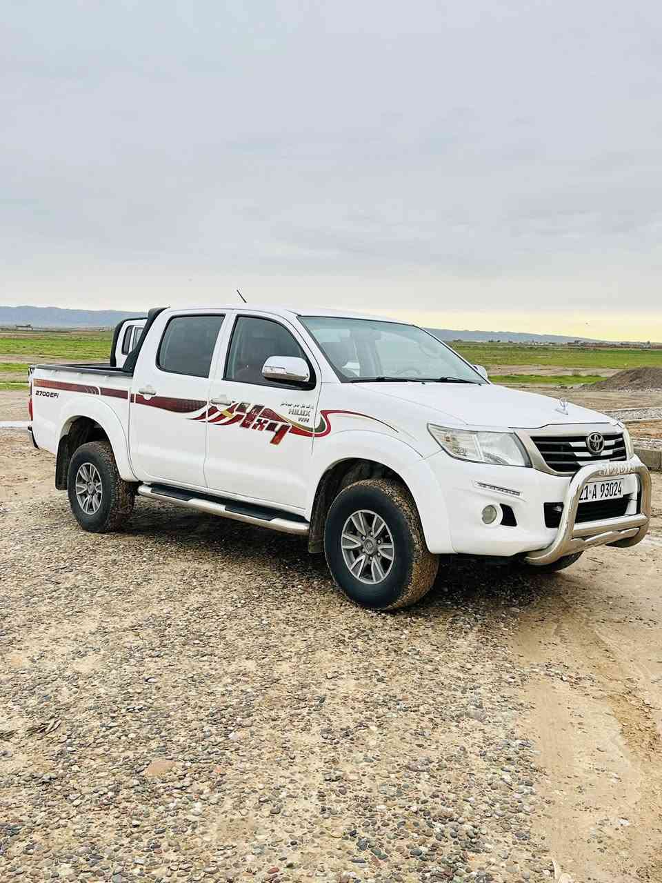 السلام عليكم سياره للبيع هايلوكس فورويل مكفوله كفاله عامه رقم شمالي سليمانيه محرك مامفتوح تواير اربعه جدد صدر كير محرك كلوو شرط السعر200وبيه مجال العنوان كركوك الحويجه رقم الهاتف ***********
