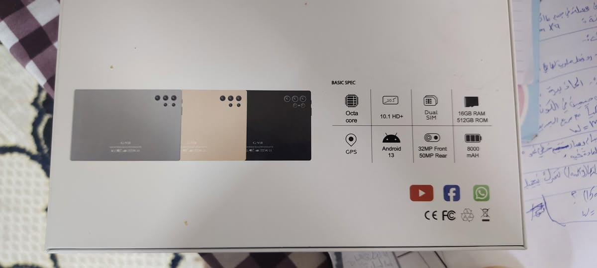 سلام عليكم ايباد بعده جديد مامستخدم ملحقات 
كفر مع كيبورت شاحنه سماعات ايربود لزكه ضد الكسر نضارات قلم لمس ساعه 
السعر 150 
***********
