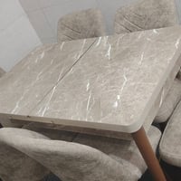 ميز طعام ٦كراسي • ١١٠-١٣٠سم • مستخدم ٢٠يوم