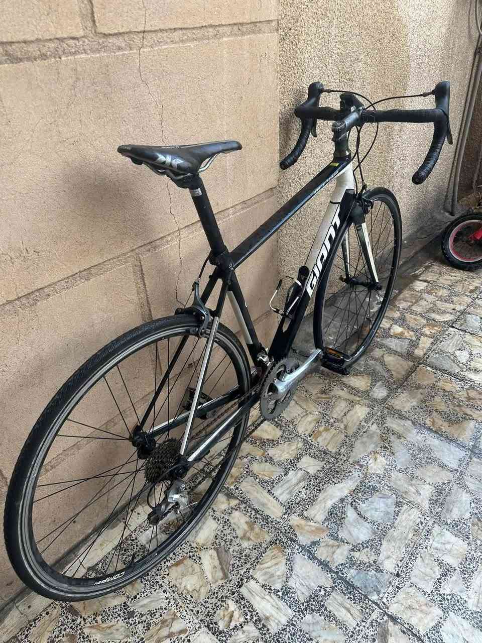 GIANT DEFY ALUXX 2016 🇹🇼
•
•
دراجة الطريق (Road bike) ماركة جاينت 
 مال حاويه بعدها بلاديه مملعوب بيها نهائياً على وضع الاستيراد ختم واحد 

معدن الدراجة من المنيوم بالكامل سبيكة 6602
نسبه ضافتها 95‎%‎
ابعاد الفريم : حجم 28 / قياس 50-51 M
وزن الدراجة بالكامل : 8.5 كلغم

مجموعة الدراجة Shimano Tiagra شيمانو تياغرا مطابق بدون اي اختلاف
عدد التروس : 2 / 10
وياله كمبليون فتح وشد سريع ماركة COMP-24
اطارات الدراجة شوالبي 25/c700
الامامي كونتينتال و الخلفي شوالبي خط فسفوري
 الدراجة بس غسل و بولش و تنطلق بيها

السعر: 450 الف مجالها شي بسيط
العنوان: بغداد / الشعب / سوق شلال / قرب مركز شرطة شارع عدن
للاستفسار: ***********
