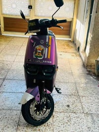 دراجه ريان للبيع  6 بطاريات 🔋 عل فحص  دراجه نضيفه  لو بنفسجي  نظام تثب...