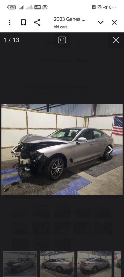 سلام عليكم للبيع G70 موديل ٢٠٢٣ بدون لوحات
الحادث فقط بنيد ودعاميه اماميه كما موضح بل صور
المسافه المقطوعه 12 الف فقط زيرو
المواصفات فول بأستثناء البنوراما
المحرك 2000 تيربو
4 سلندر
الداخل لون ابيض
سياره وضع الشركة جديده
صبغ فقط البنيد الدعاميه نفس لون بلادي
ارباك فقط دركة
لا لغود ولا شاصي فقط بنيد 
مكانها بغداد
السعر المطلوب ٢٢ الف دولار وبيها مجال
تفتصيل اكثر تواصل ع هذا الرقم ***********
