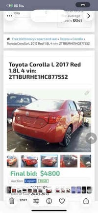 للبيع كورلا فئه seموديل ٢٠١٧بدون ايرباك رقم اربيل الجديد باقي التفاصيل...