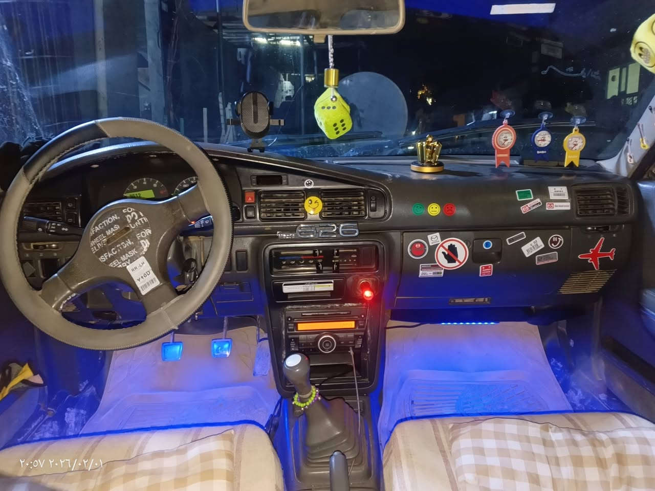 مازدای626
مازدا بۆفرۆشتن مۆدیل1990 
8بەخ چوارتای لۆکی لەژێرە باتری تازەگۆڕاوە
ئاڕم پلاستیکی سلێمانی  
نرخیشی 34وەرەقەو معاملە  
گەرمووشتەری تەلەفونکە  
***********   ***********
